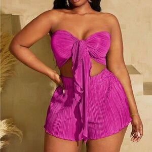 Summer Beach Vacation short pleated short outfit